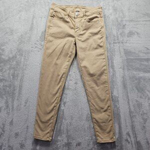 American Eagle Jegging Jeans 4 Short Low Rise Beige Khaki Skinny Stretch Denim